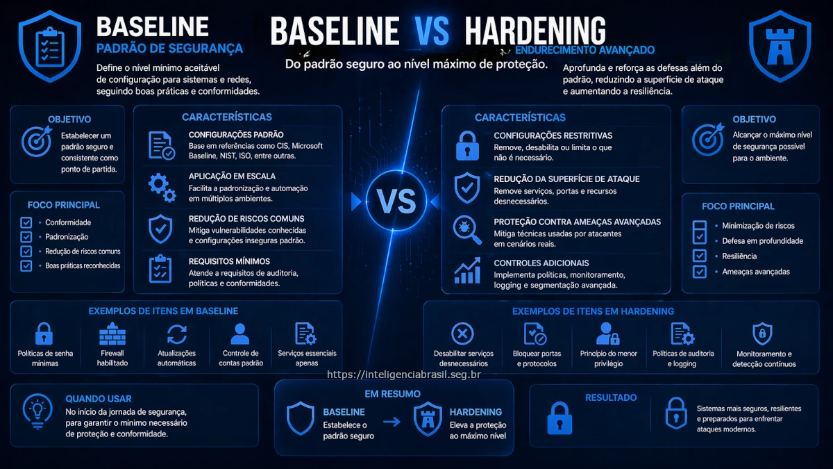 Baseline vs Hardening - seguranca de infraestrutura