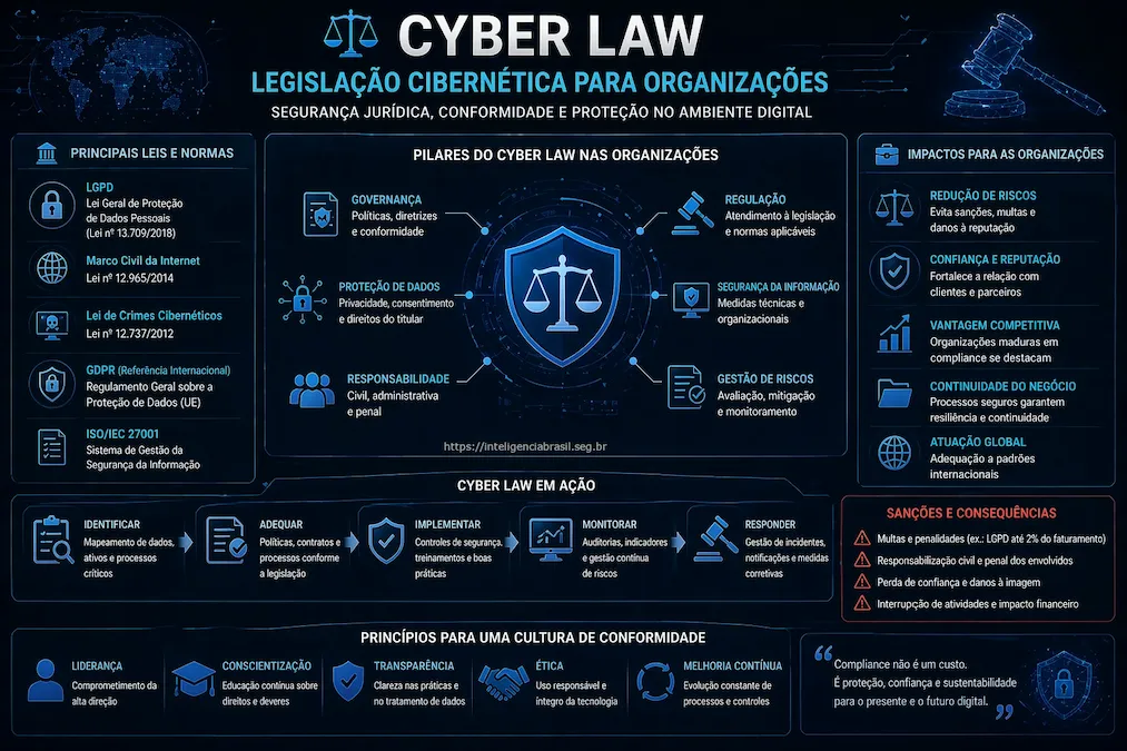 Cyber Law - legislacao cibernetica para organizacoes